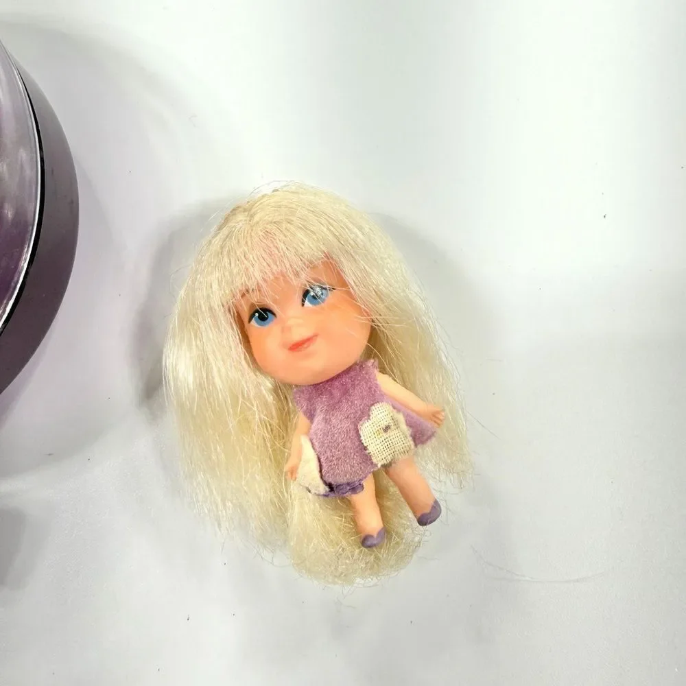 Vintage 1968 Kiddle Lollipops purple doll toy